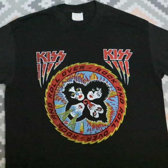 Vintage Other - COPY - VTG KISS Rock & Roll Over 1976-1980 Band Shirt